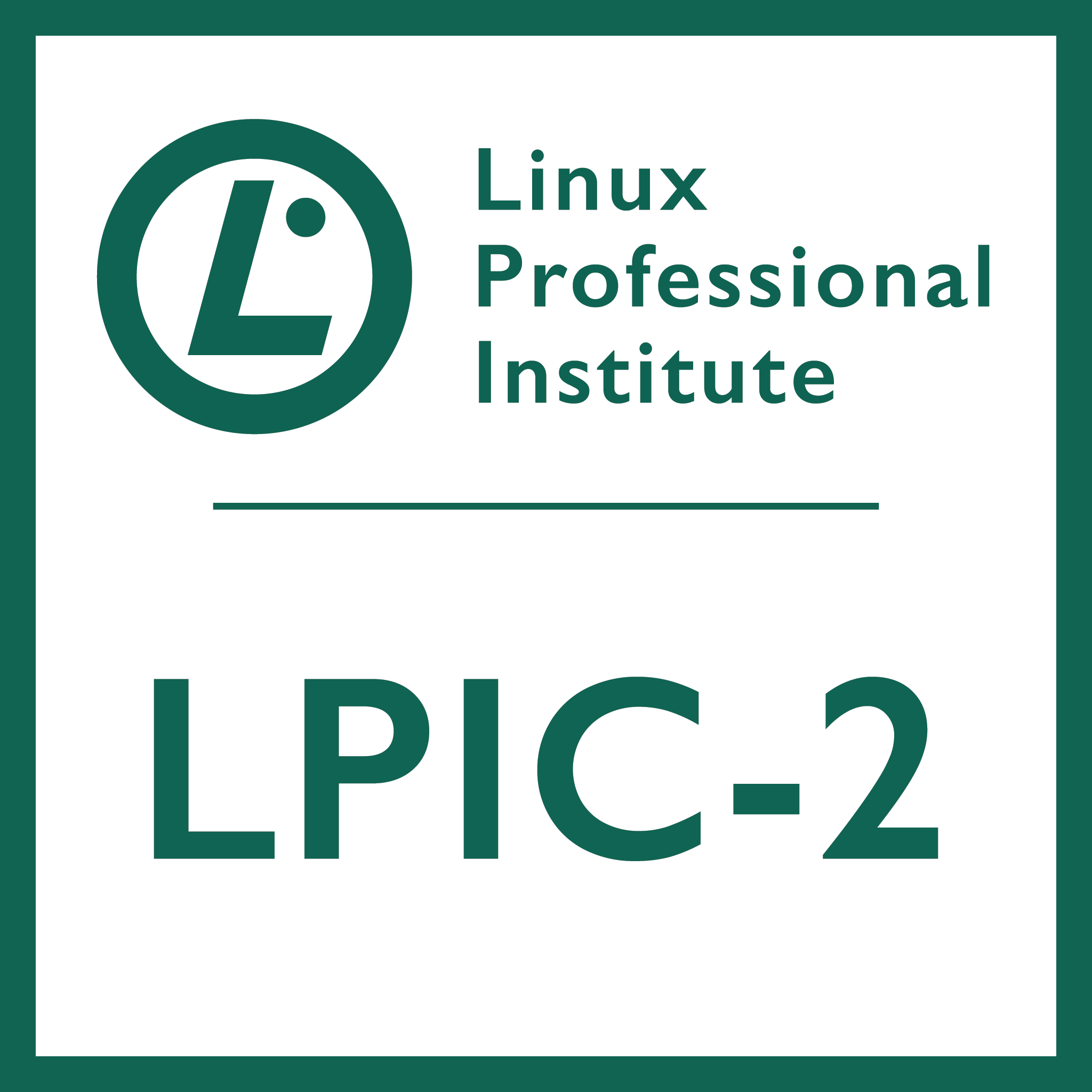 Linux Professional Institute certification 2 badge