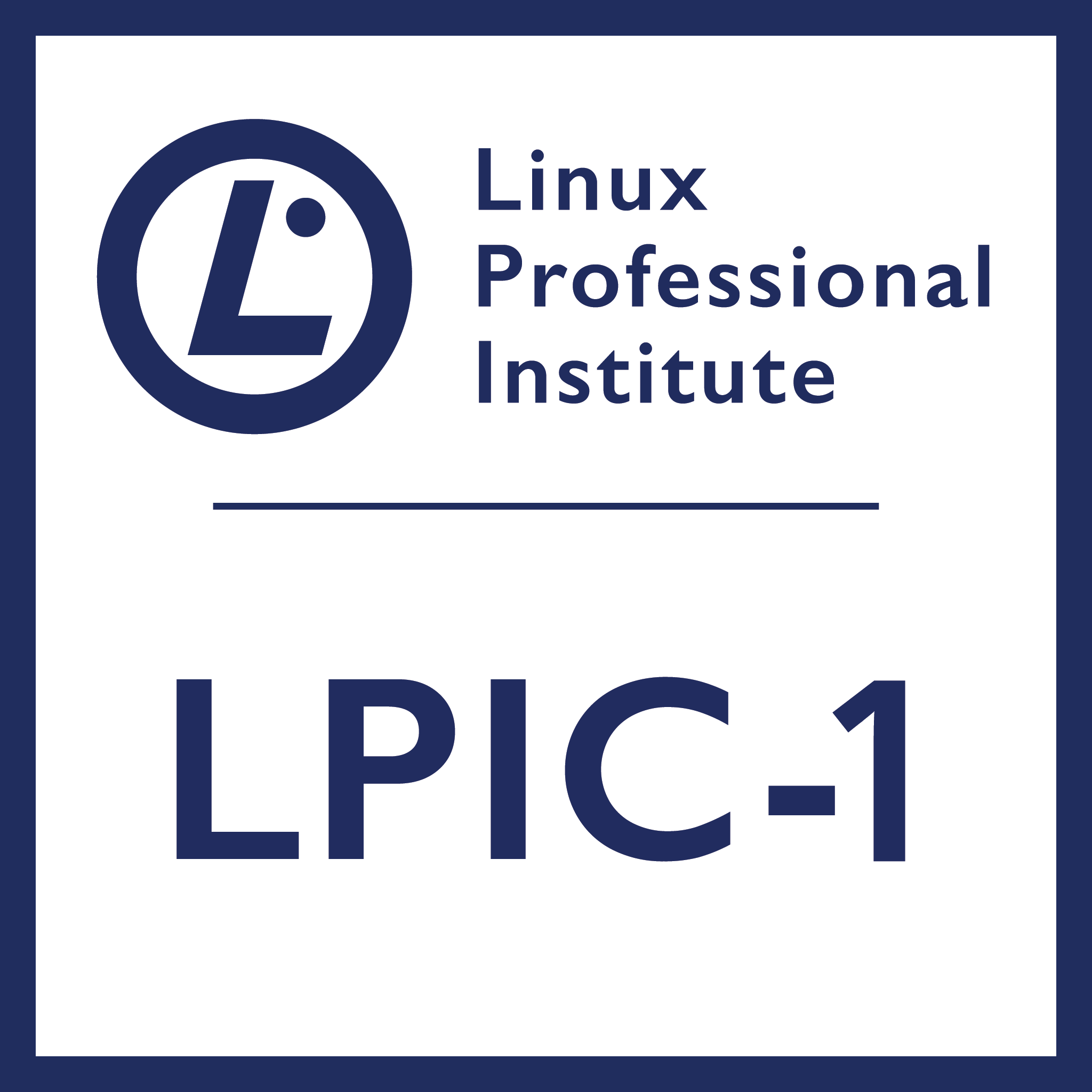 Linux Professional Institute certification 1 badge